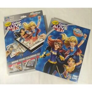 Crayola Color Alive 2.0 DC SuperHero Girls Supergirl Wonder Girl NEW Interactive